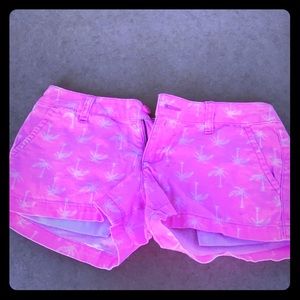 Palm tree print shorts